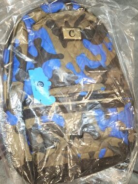 NEW Cookies SF V3 Quilted Smell-Proof Blue Camouflage Backpack